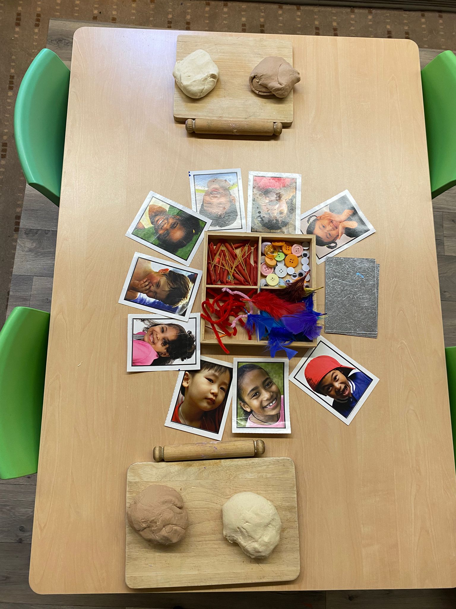 At Jelly Beans Day Nursery in Nottingham the children celebrated Black History Month by taking part in a fun activity called 'make your face'.  They designed their own self-portraits, exploring their features, and thinking about what makes them unique.