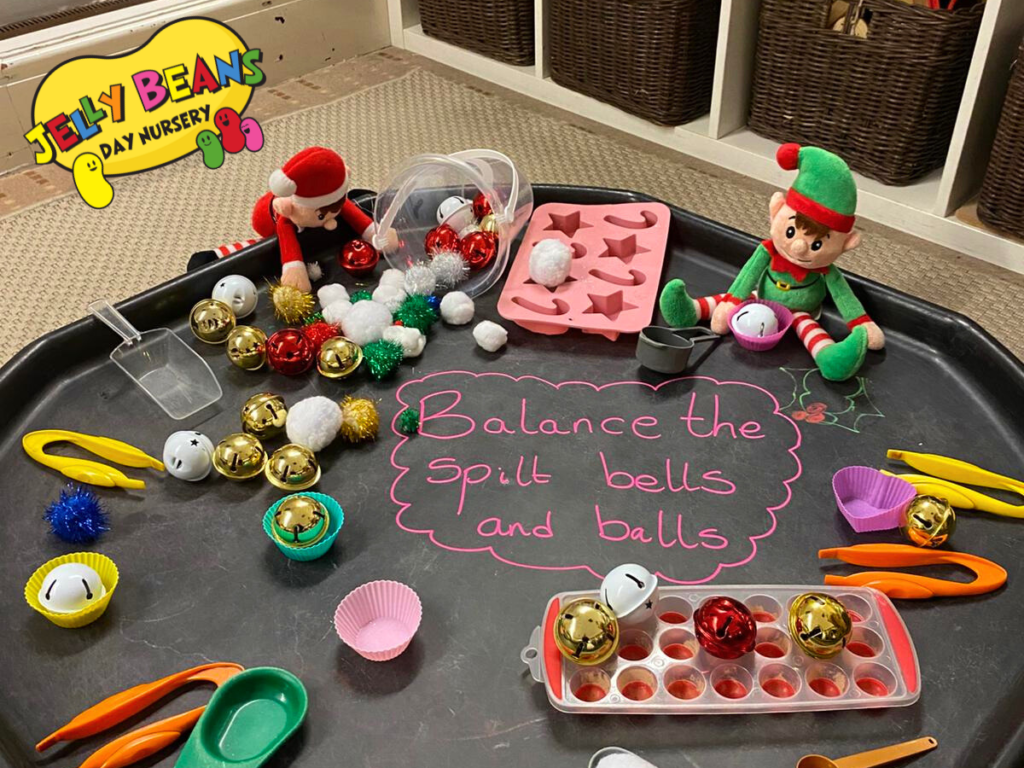 Jingle bell balancing activity