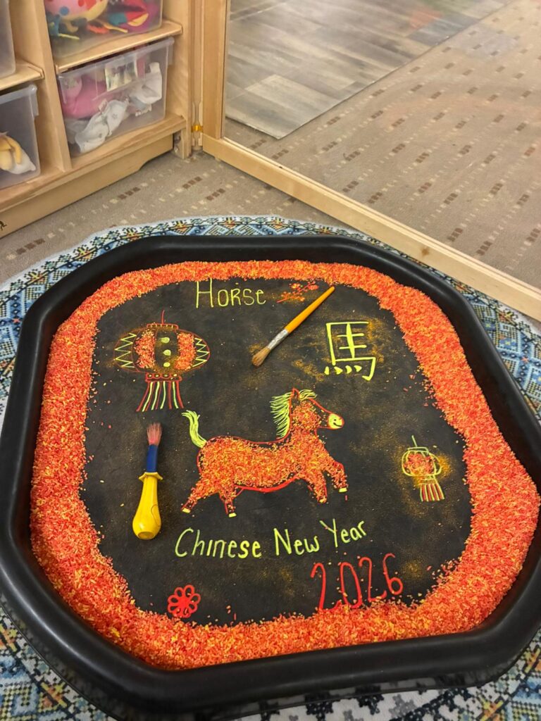 Celebrating the year of the horse at jellybeans day nursery nottingham