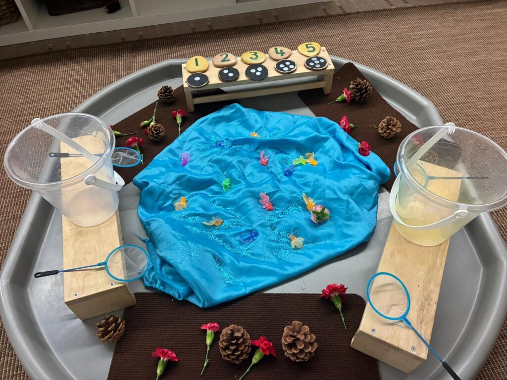 sensory activity at jellybeans day nursery nottingham